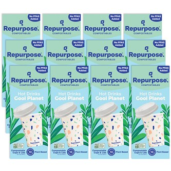 Repurpose Compostable Cups, Lids & Sleeves