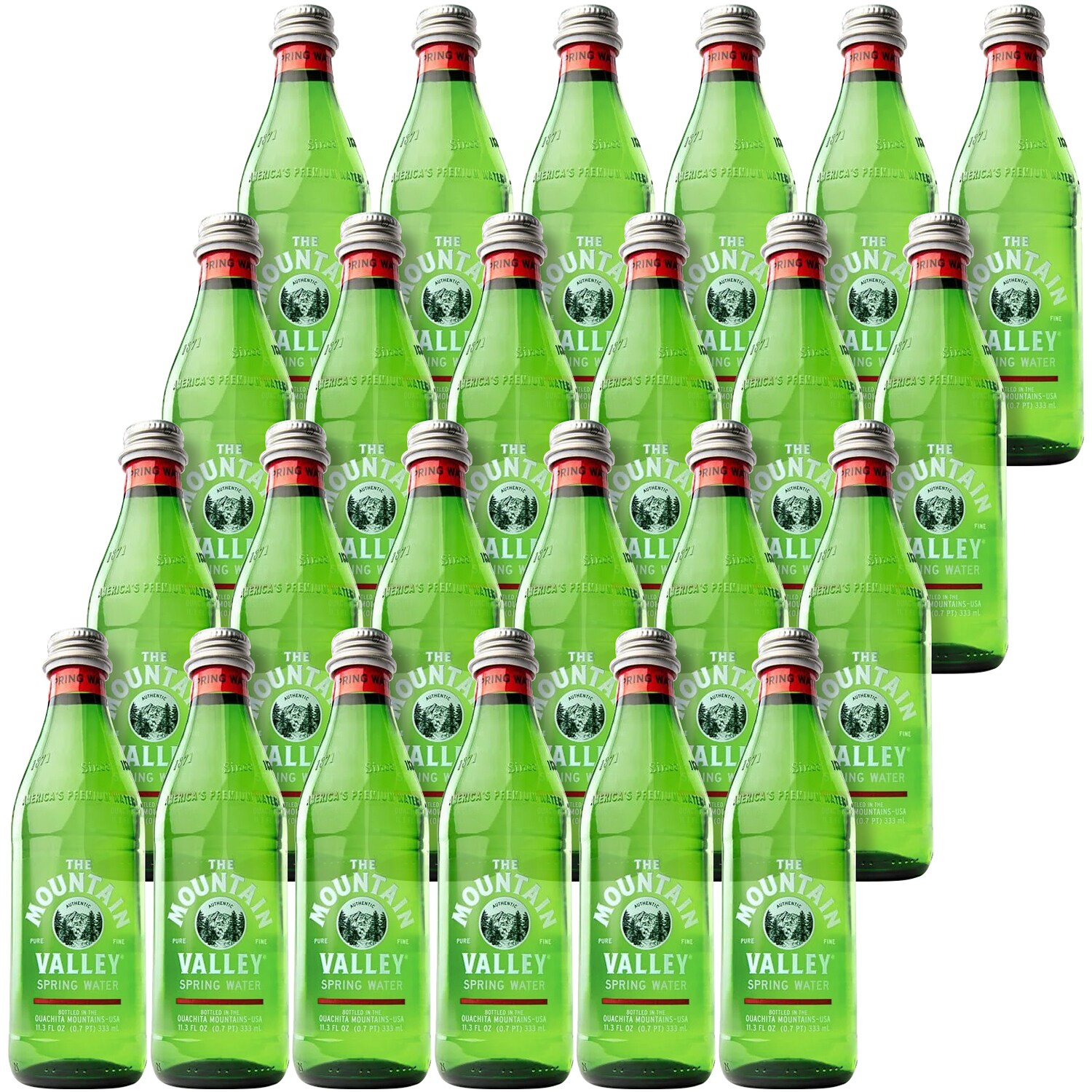 The Mountain Valley Spring Water, Glass Bottles