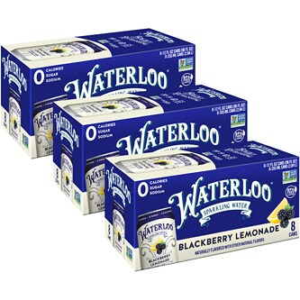 Waterloo Sparkling Water, Blackberry Lemonade, Cans