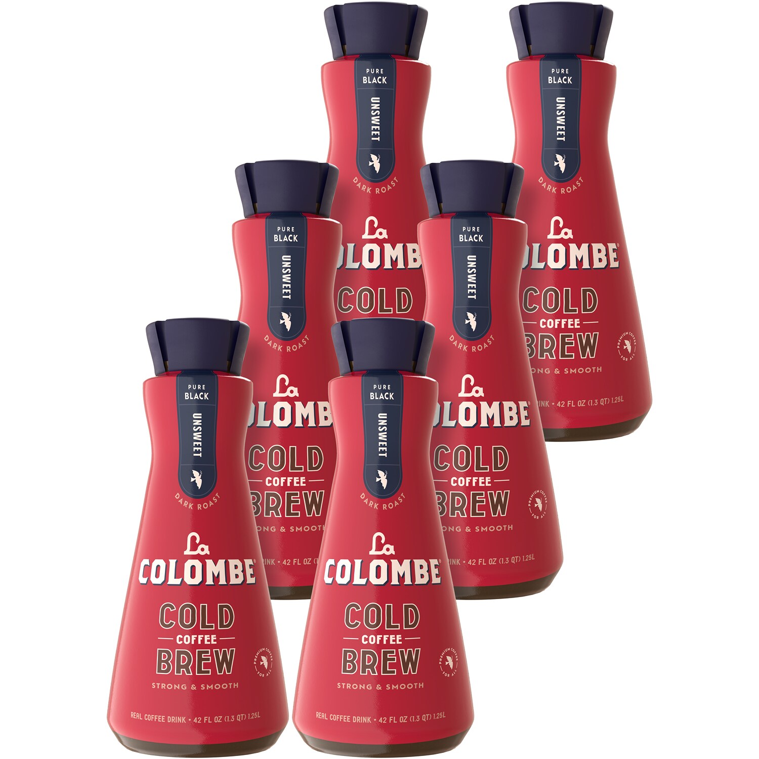 La Colombe Unsweetened Extra Bold Cold Brew, Dark Roast, Plastic Bottles