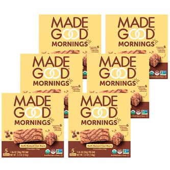 Made Good Mornings Soft Baked Oat Bars, Chocolate Chip