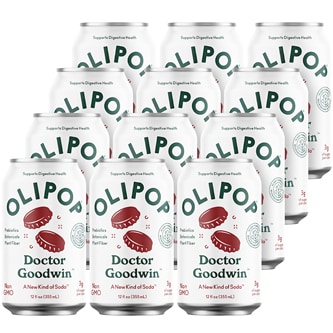 Olipop Sparkling Tonic, Doctor Goodwin, Cans
