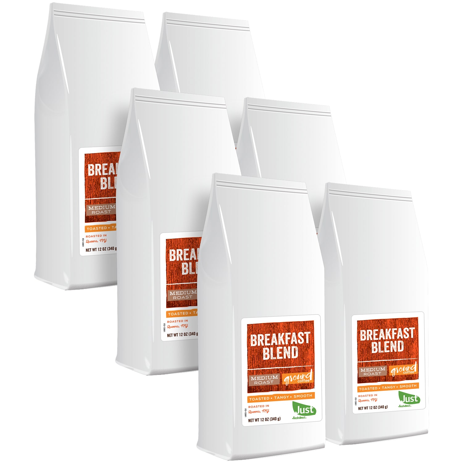 Just FreshDirect Ground Coffee, Breakfast Blend