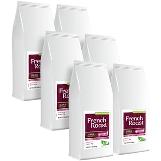 Just FreshDirect Decaffeinated Ground Coffee, French Roast