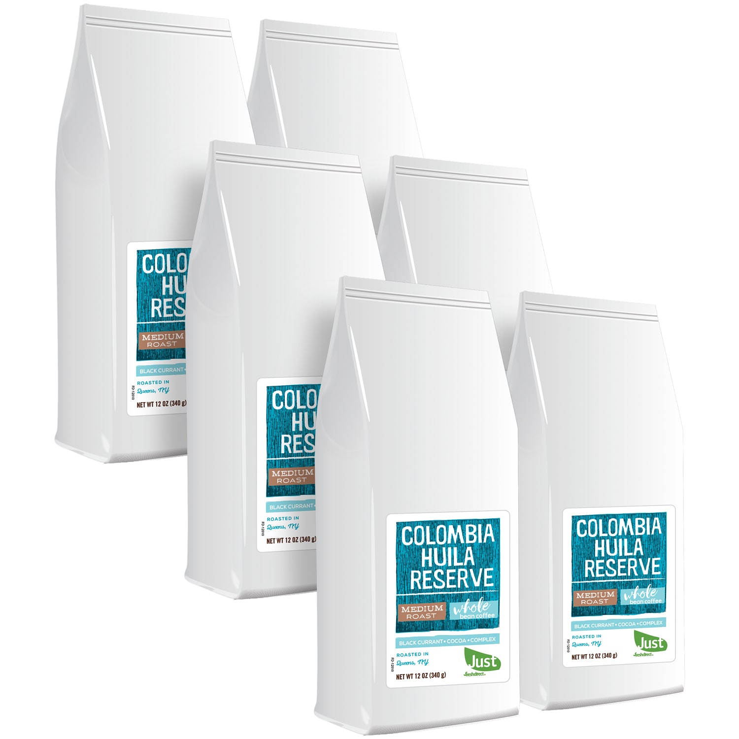 Just FreshDirect Whole Bean Coffee, Colombia Huila Reserve