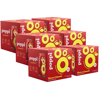 Poppi Prebiotic Soda, Cherry Limeade, Case