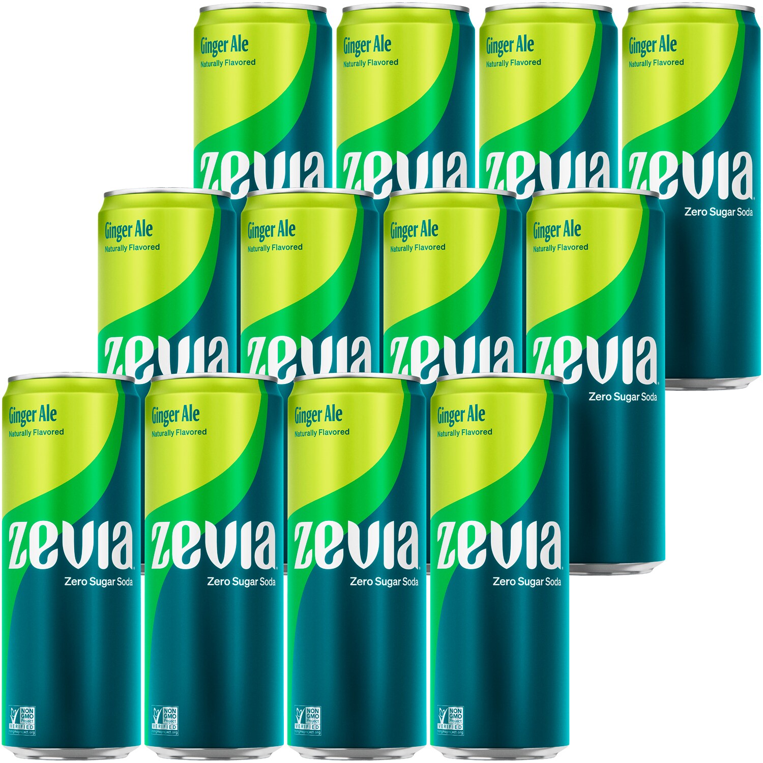 Zevia Zero Sugar Soda, Ginger Ale, Case