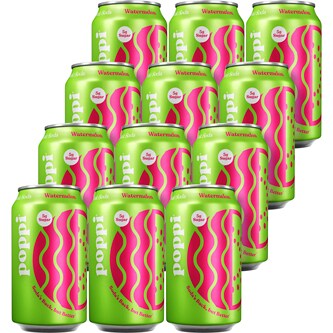 Poppi Prebiotic Soda, Watermelon, Case