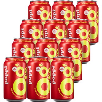 Poppi Prebiotic Soda, Cherry Limeade, Case