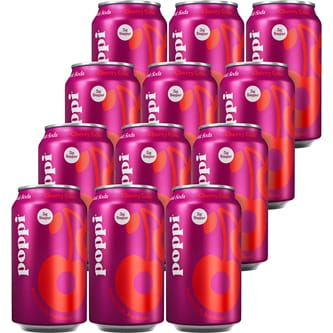 Poppi Prebiotic Soda, Cherry Cola, Case