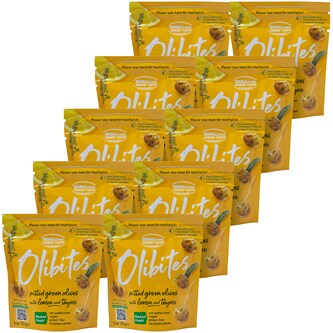 Komili Olibites Pitted Green Olives, Lemon & Thyme, Case