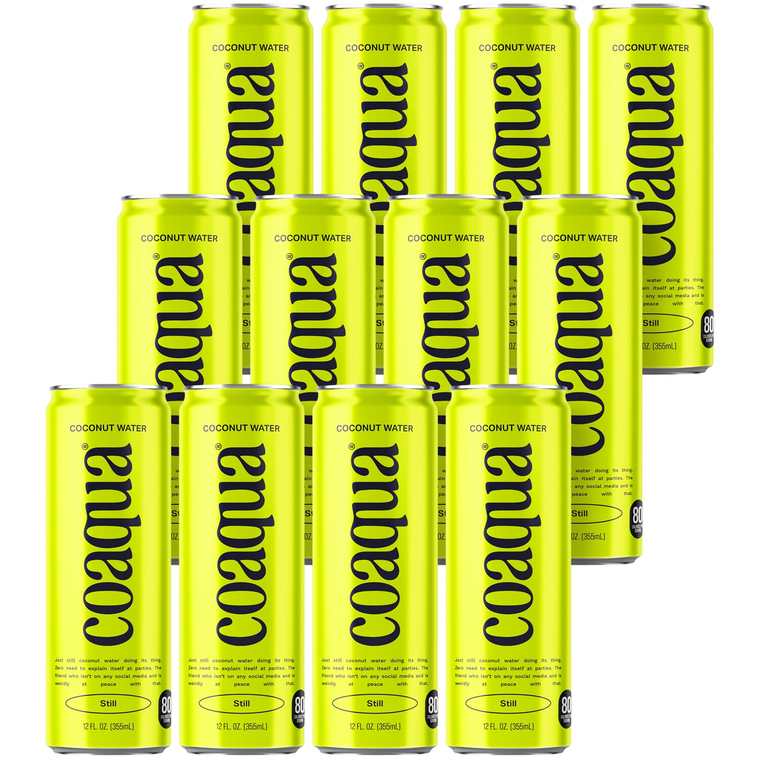 CoAqua Coconut Water, Still, Case