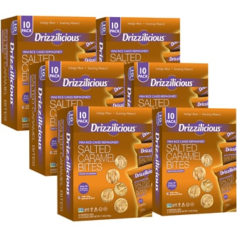 Drizzilicious Mini Rice Cakes Reimagined, Salted Caramel, Case