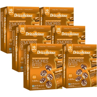 Drizzilicious Mini Rice Cakes Reimagined, S'Mores Bites, Case