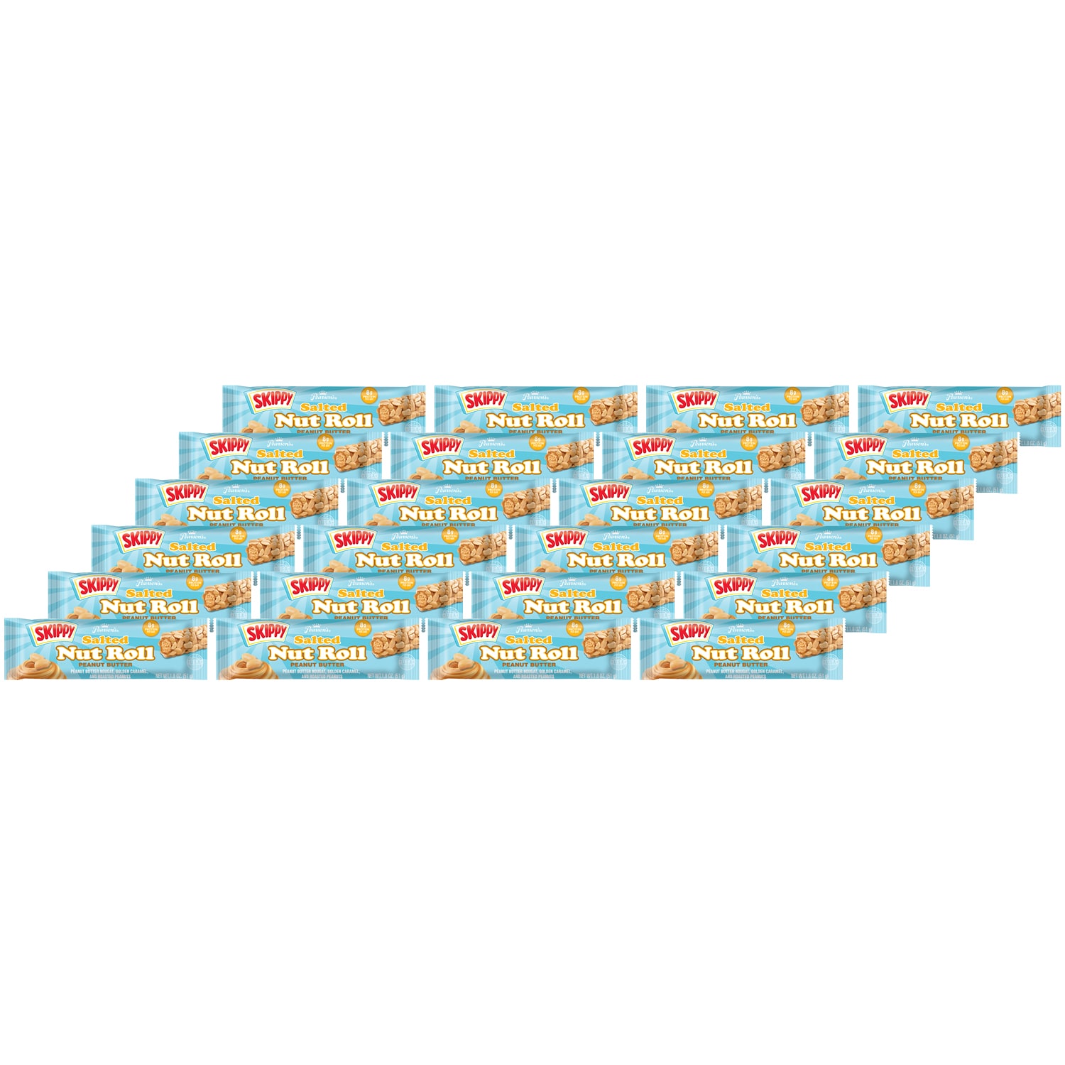 Skippy Nut Roll Peanut Butter, Salted, Case