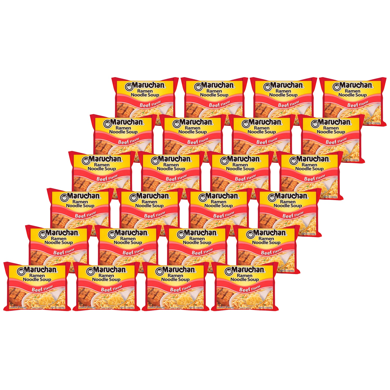 Maruchan Ramen Noodle Soup, Beef, Case