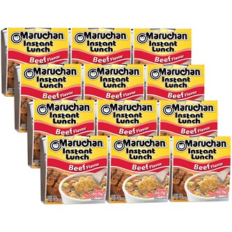 Maruchan Instant Lunch Ramen Noodle Soup, Beef, Case