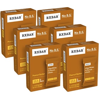 RXBAR Protein Bar, Peanut Butter, Case