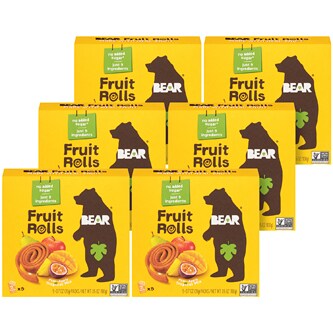 Bear Fruit Rolls Pear-Apple Tropical Mix, Case