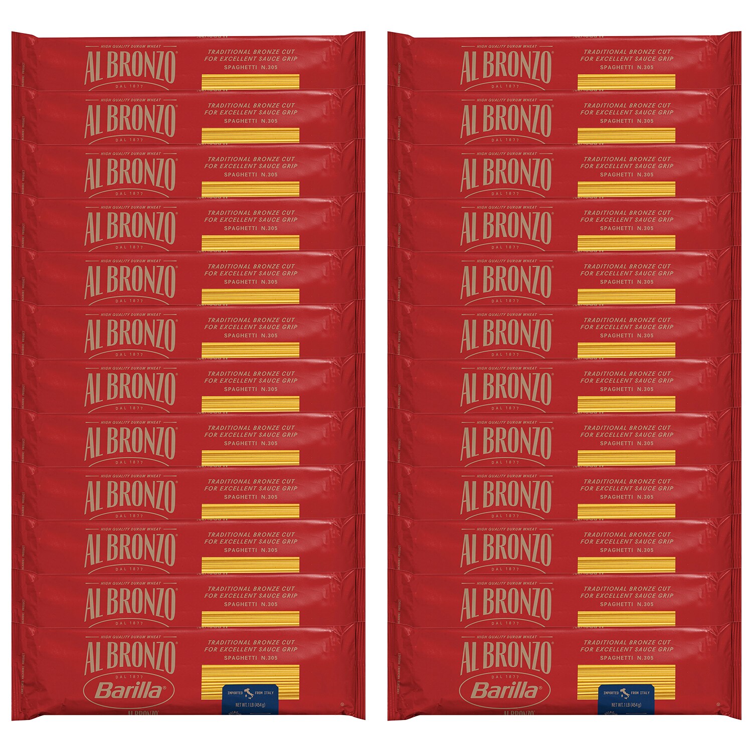 Barilla Al Bronzo Spaghetti, Case