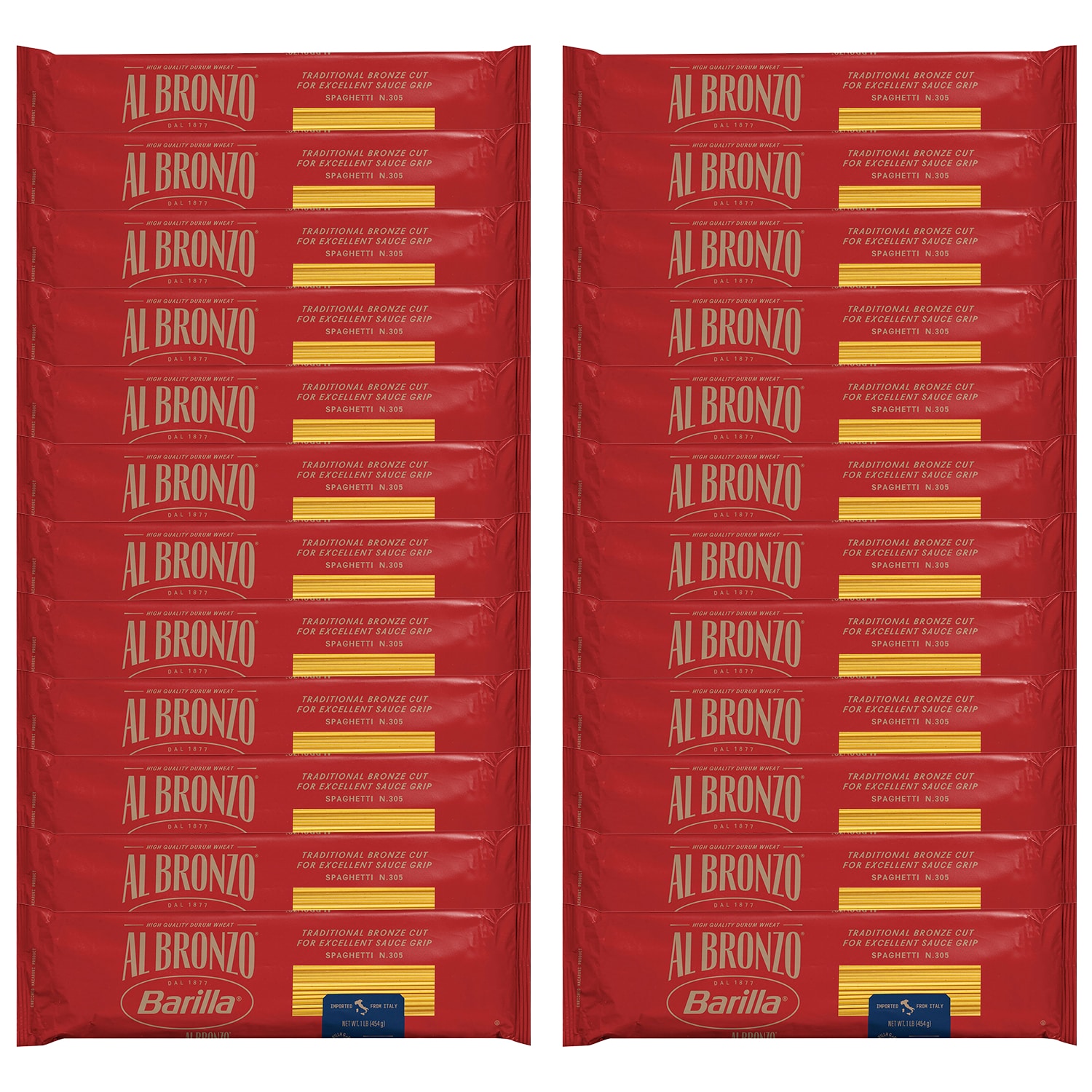 Barilla Al Bronzo Spaghetti, Case