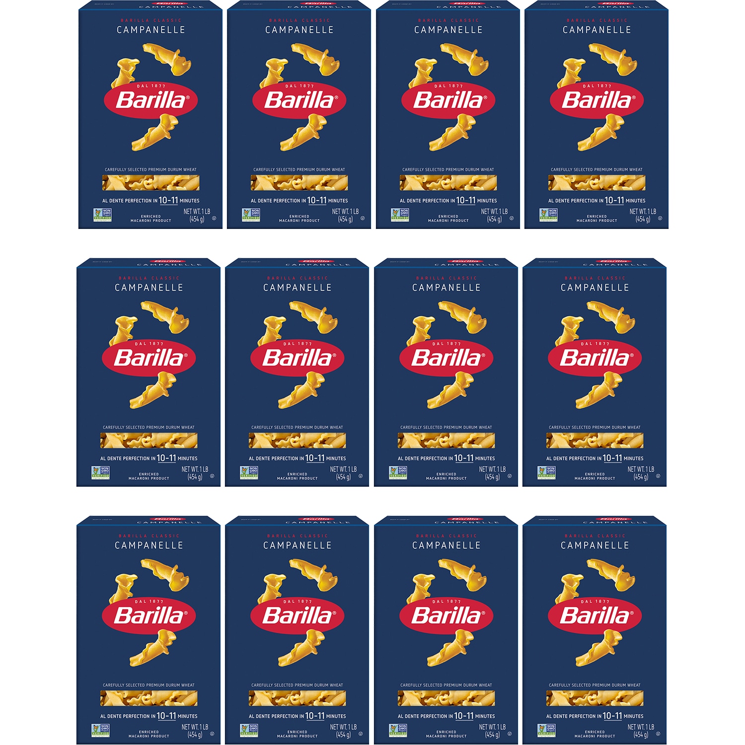 Barilla Campanelle, Case