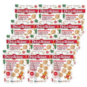 Drizzilicious Mini Rice Cakes Reimagined, Ginger Bread Bites, Case