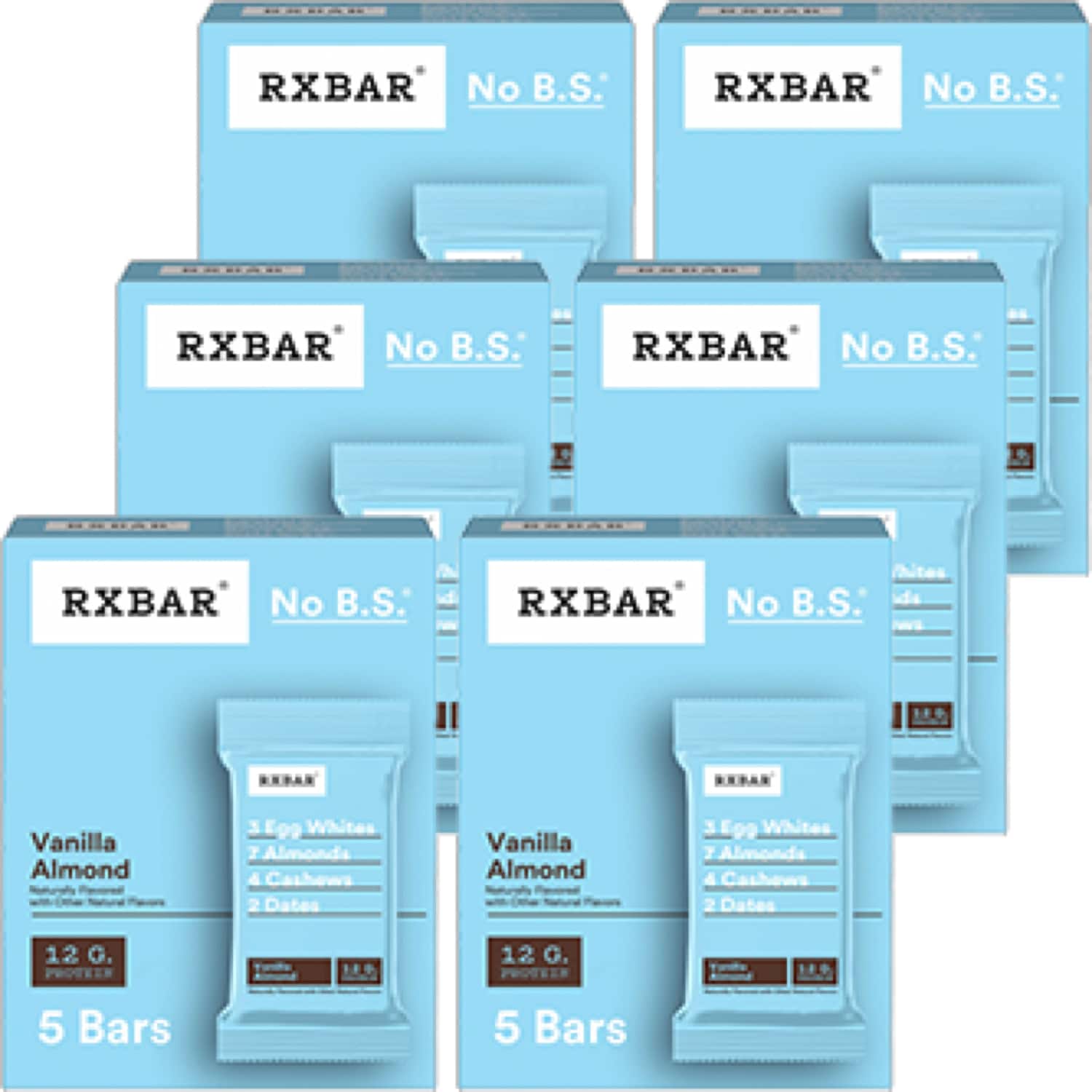 RXBAR Protein Bar, Vanilla Almond, Case