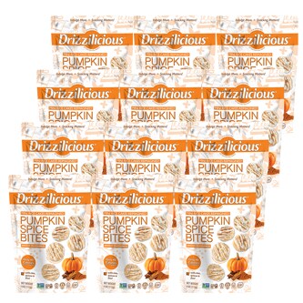 Drizzilicious Mini Rice Cakes Reimagined, Pumpkin Spice Bites, Case