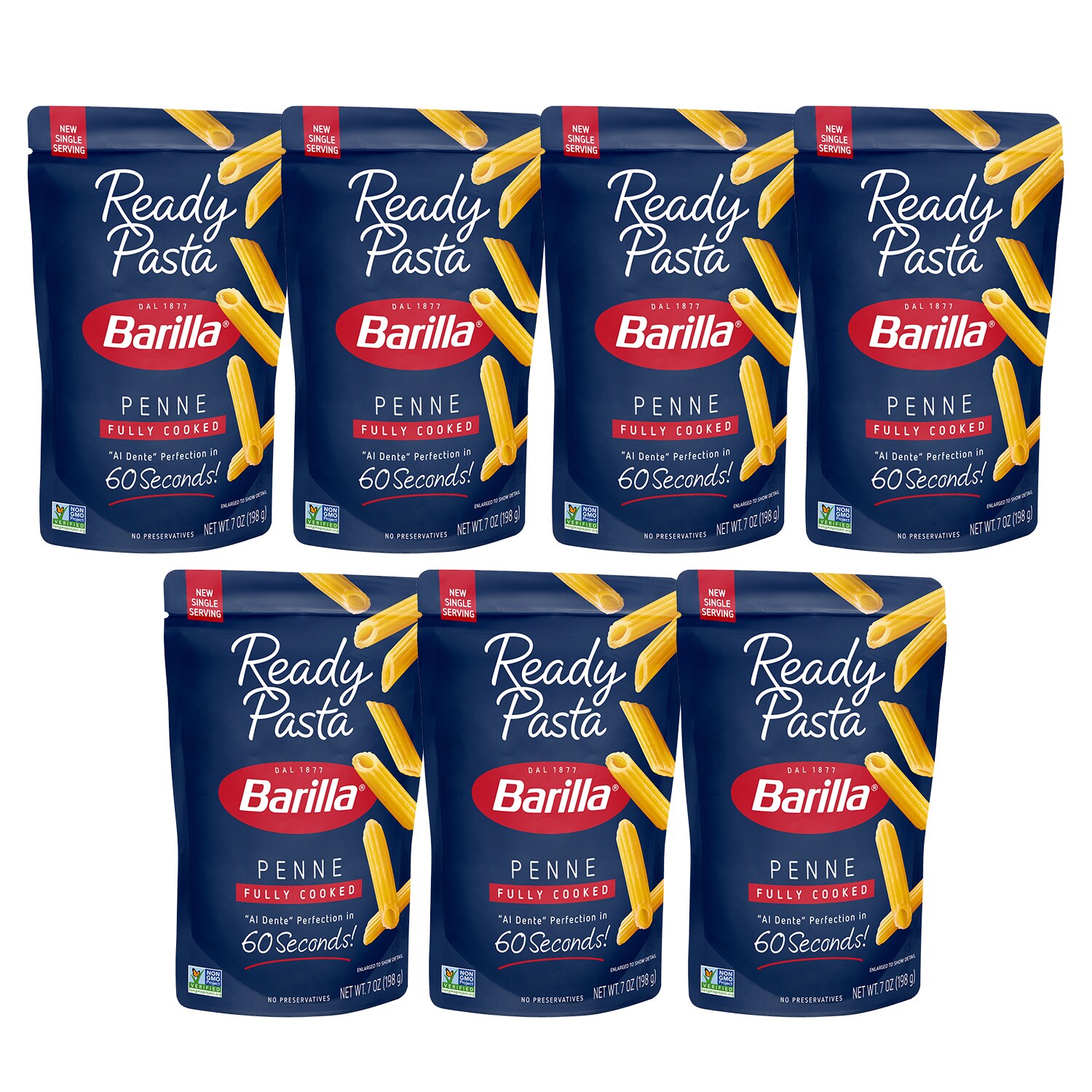 Barilla Fully Cooked Ready Pasta Penne, Case