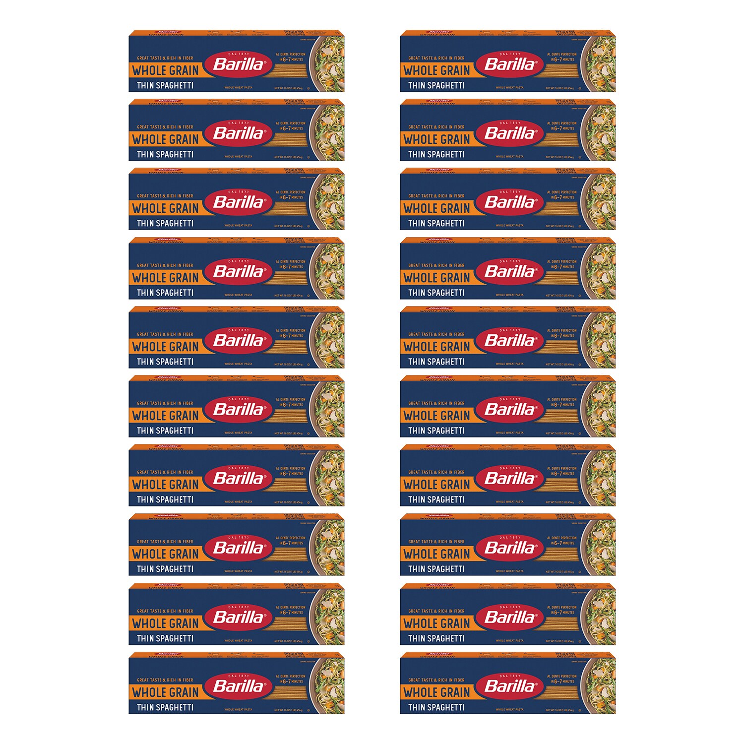 Barilla Whole Grain Thin Spaghetti, Case