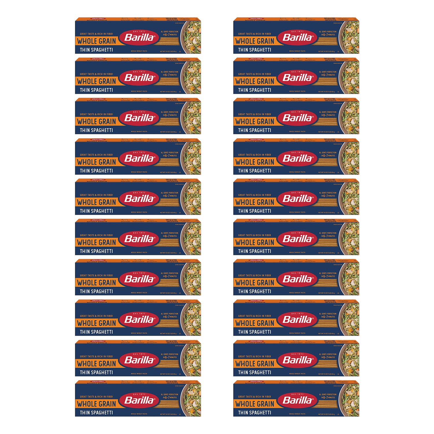 Barilla Whole Grain Thin Spaghetti, Case
