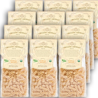 Just FreshDirect Organic Artisan Fusilli Rigati, Case