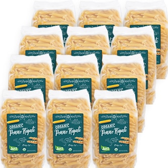 Just FreshDirect Organic Penne Rigati, Case