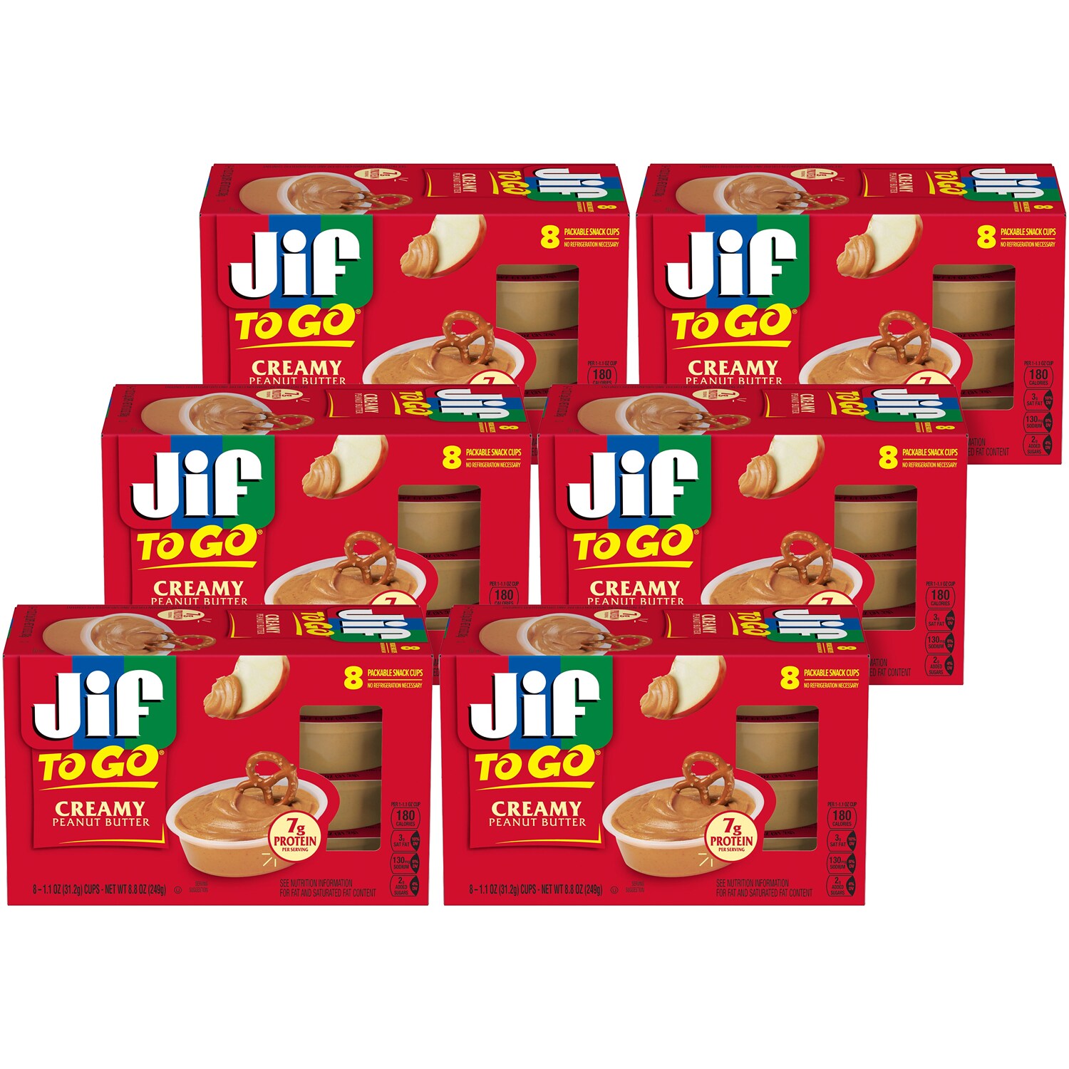 Jif Creamy Peanut Butter To Go Cups, Case
