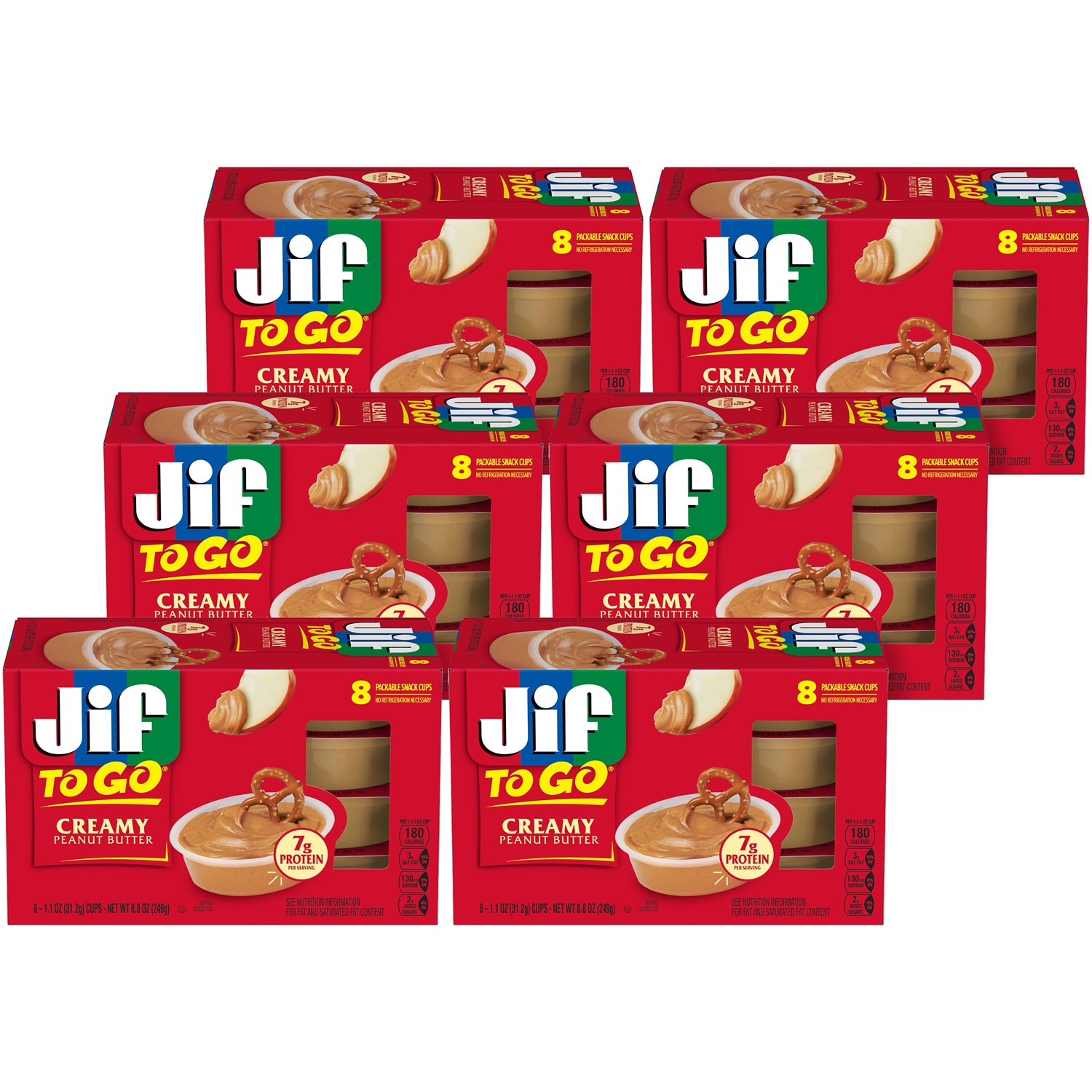 Jif Creamy Peanut Butter To Go Cups, Case