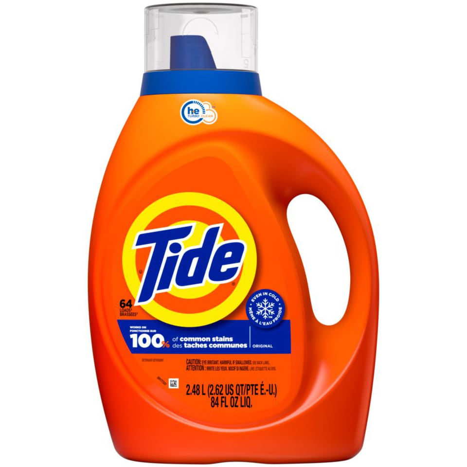 Tide HE Concentrated Liquid Laundry Detergent, Original Scent