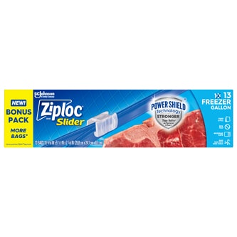 Ziploc Slider Gallon Freezer Bags
