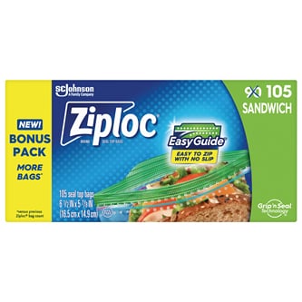 Ziploc Seal Top Sandwich Bags