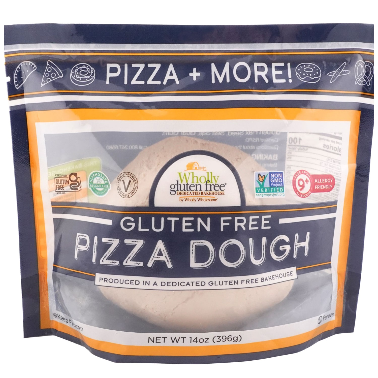 Wholly Wholesome Gluten-Free Pizza Dough Ball, Frozen