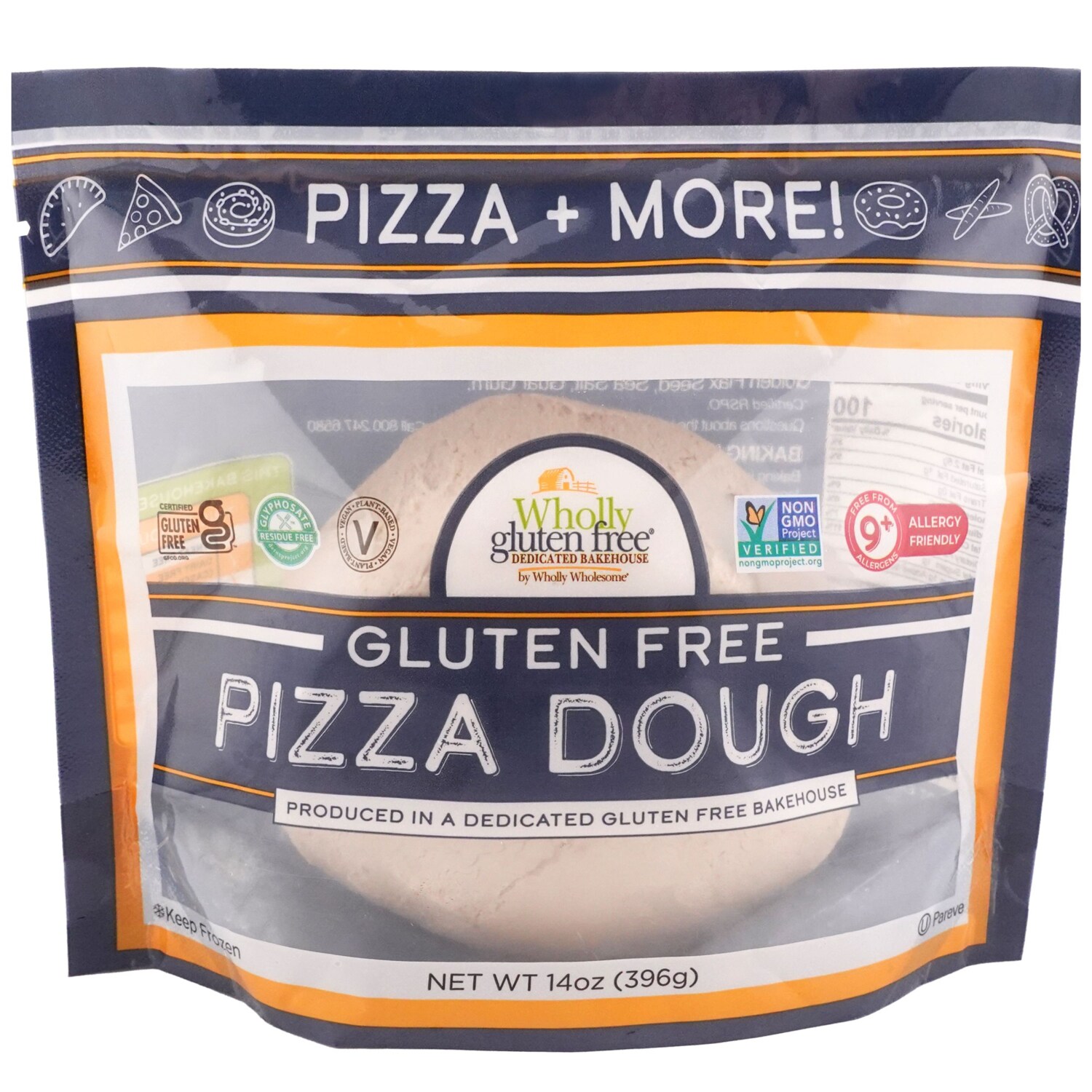 Wholly Wholesome Gluten-Free Pizza Dough Ball, Frozen