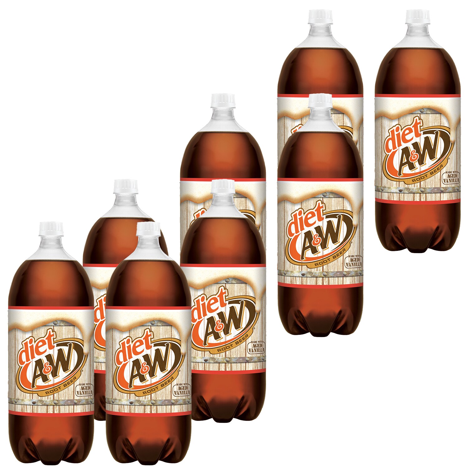Diet A&W Root Beer, Plastic Bottles