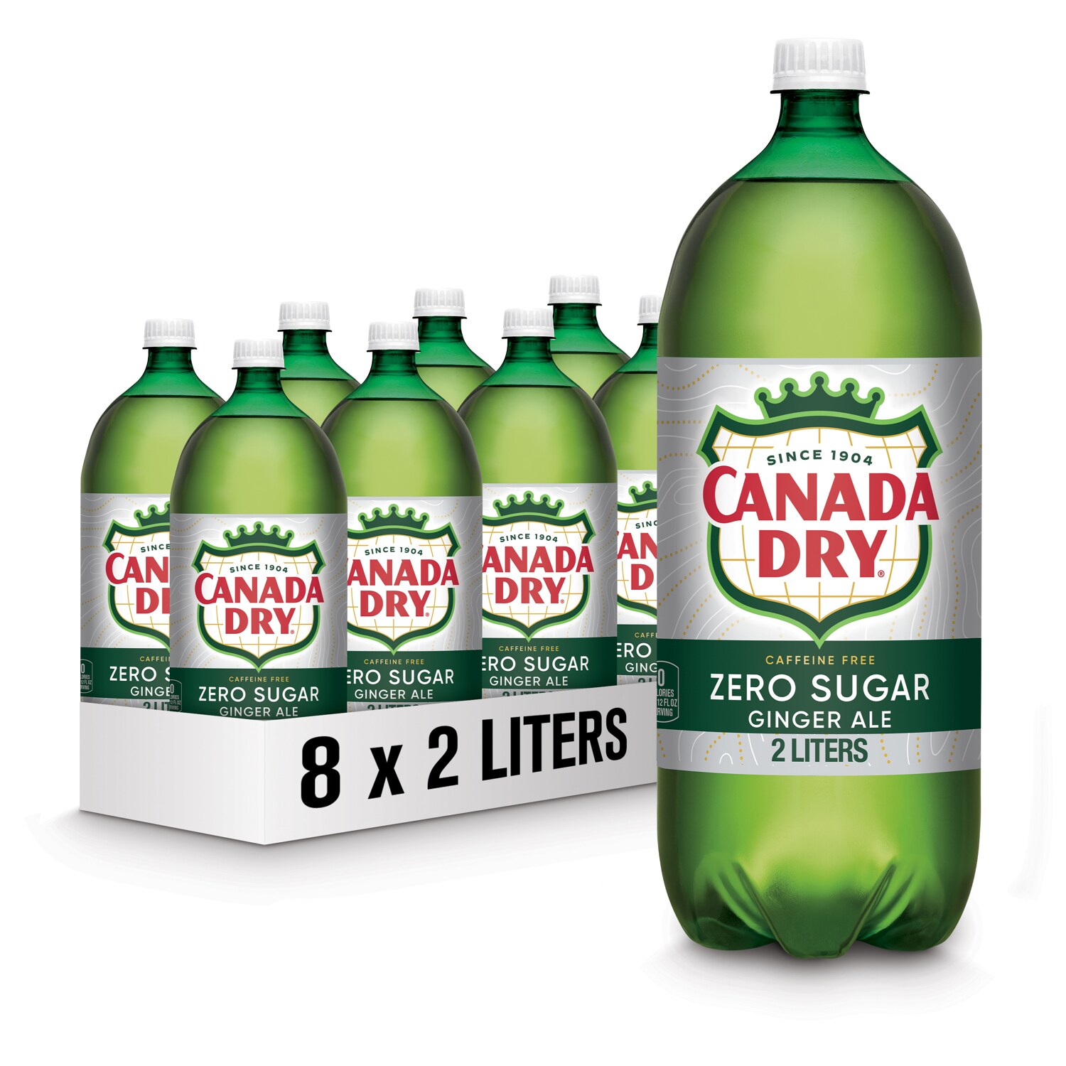 Canada Dry Zero Sugar Ginger Ale, Plastic Bottles
