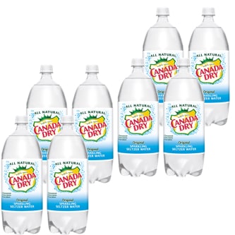 Canada Dry Sparkling Seltzer Water, Original, Plastic Bottles