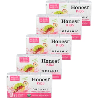 Honest Kids Organic Juice Drink, Berry Good Lemonade, Pouches