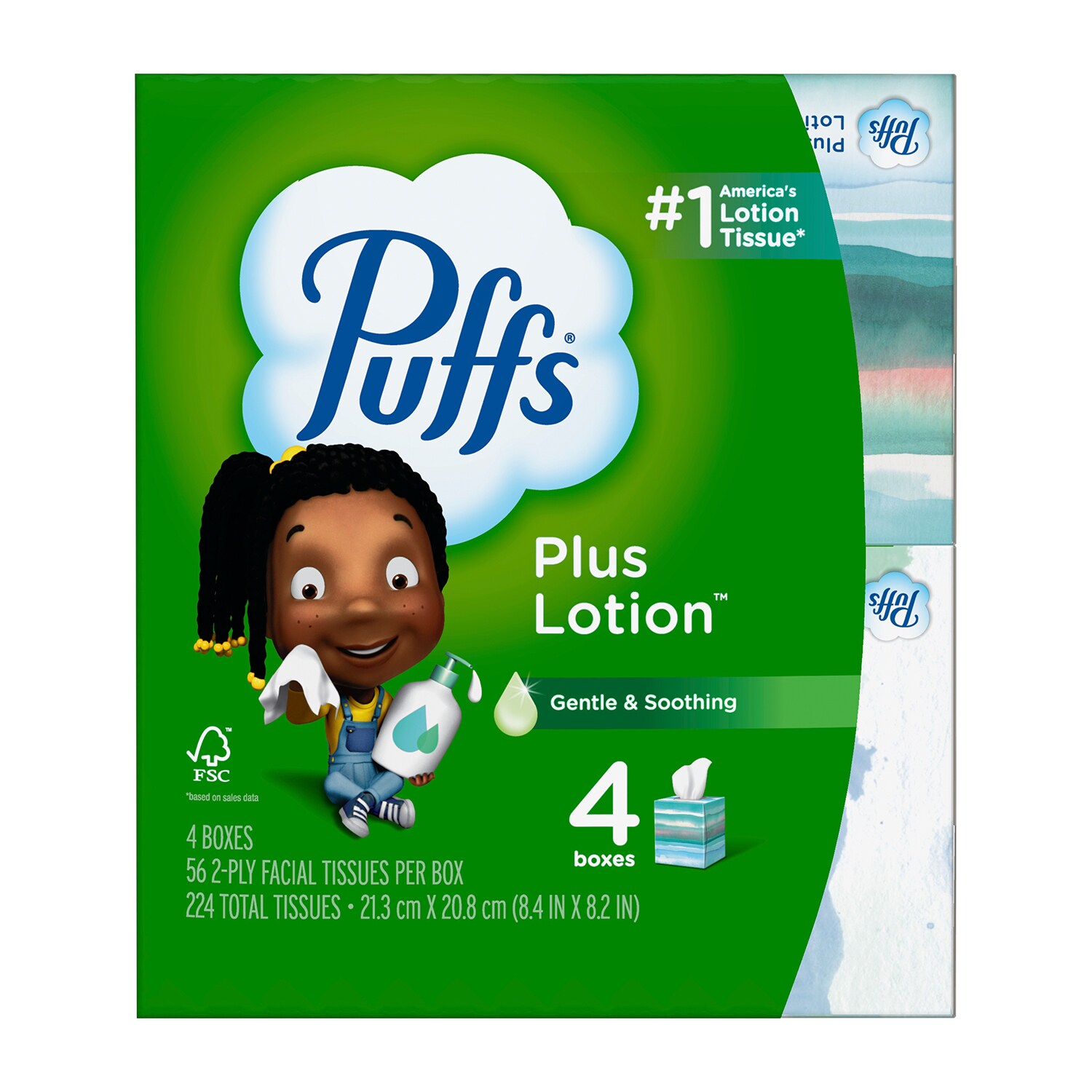 Puffs Plus Lotion 2-Ply Facial Tissues