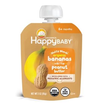 Happy Family Happy Baby Organic Nutty Blends, Bananas & Peanut Butter