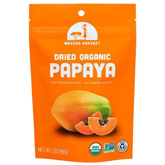 Mavuno Harvest Organic Dried Papaya