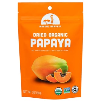 Mavuno Harvest Organic Dried Papaya