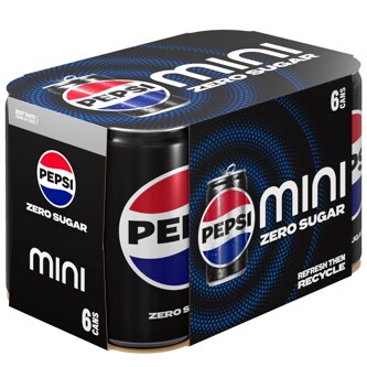 Pepsi Cola, Zero Sugar, Mini Cans
